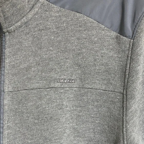 Calvin Klein Jeans Gray Full-Zip Jacket - Picture 3 of 8